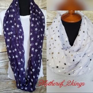 🌟STAR🌟 INFINITY SCARF SET🤍💙